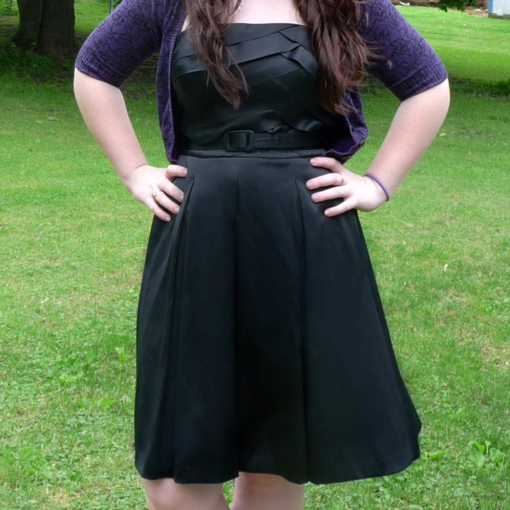 WHBM little black cocktail dress - strapless